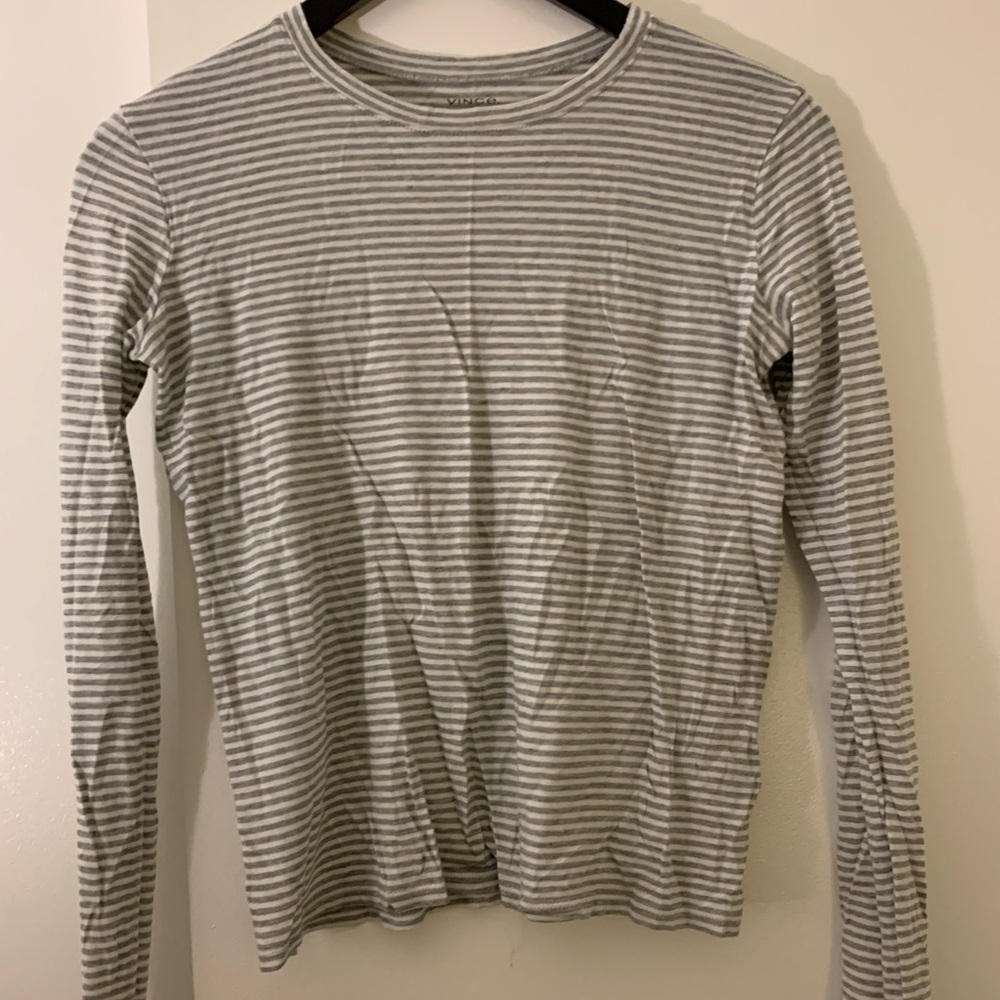 Vince cotton long sleeved tee
